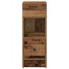 Table de chevet avec tiroir en bois ancien 25x31x66 cm 581341581341