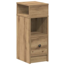 Table de chevet avec tiroir en chêne artisanal 25 x 31 x 66 cm 581343581343