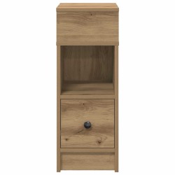 Table de chevet avec tiroir en chêne artisanal 25 x 31 x 66 cm 581343581343