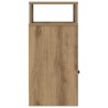 Table de chevet avec tiroir en chêne artisanal 25 x 31 x 66 cm 581343581343