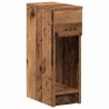 Table de chevet avec tiroir vieux bois 20x36x60 cm 581347581347
