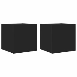 Meubles TV muraux 2 pcs Noir 30,5x30x30 cm 581350581350