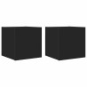 Meubles TV muraux 2 pcs Noir 30,5x30x30 cm 581350581350