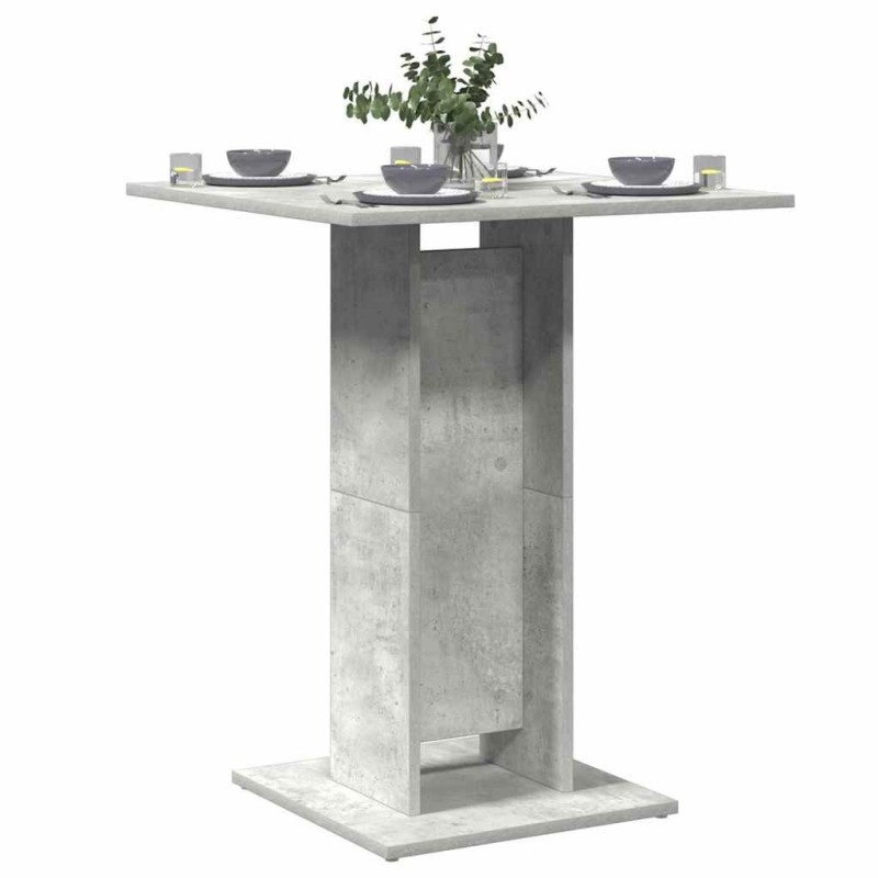 Table de bistro Gris béton 60x60x75 cm Bois d'ingénierie 581352581352