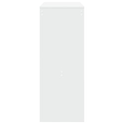 Table de bar et étagères blanc 90x40x103,5 cm bois d'ingénierie 581353581353
