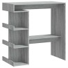 Table de bar et étagère de rangement Sonoma gris 100x50x101,5cm 581354581354