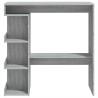 Table de bar et étagère de rangement Sonoma gris 100x50x101,5cm 581354581354