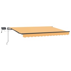 Auvent rétractable Sable 500 × 300 cm Tissu et Aluminium 581357581357