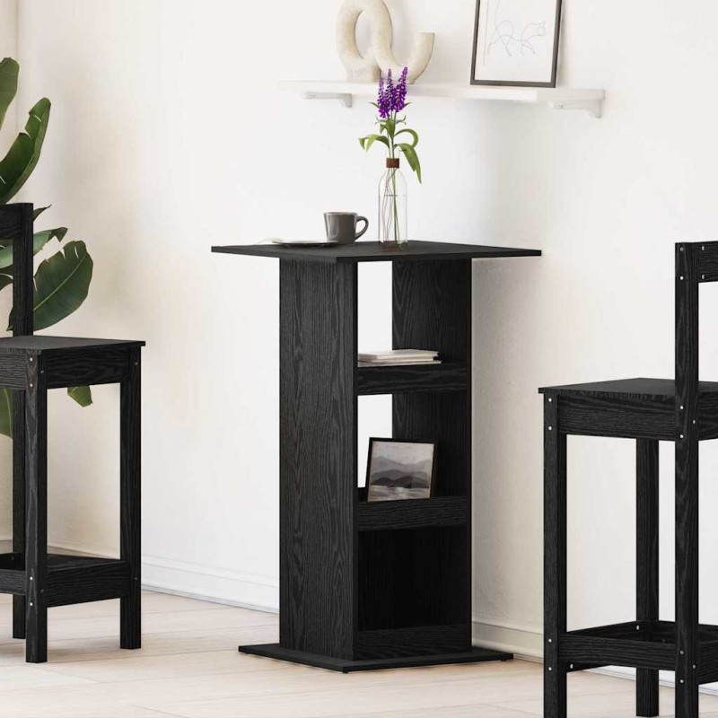 Table de bar Chêne noir 60 x 60 x 100 cm Bois d'ingénierie 581358581358