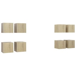 Meubles TV muraux 8 pcs Chêne sonoma 30,5x30x30 cm 581359581359