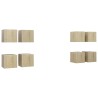 Meubles TV muraux 8 pcs Chêne sonoma 30,5x30x30 cm 581359581359