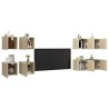 Meubles TV muraux 8 pcs Chêne sonoma 30,5x30x30 cm 581359581359