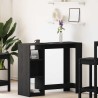 Table de bar Chêne noir 124 x 46 x 103.5 cm Bois d'ingénierie 581362581362