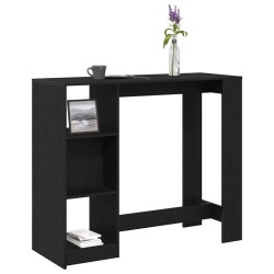 Table de bar Chêne noir 124 x 46 x 103.5 cm Bois d'ingénierie 581362581362