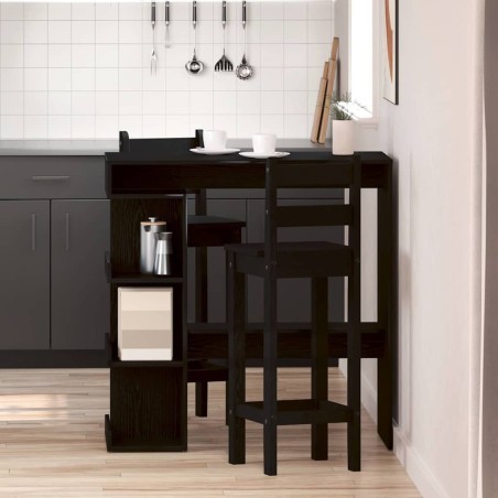 Table de bar Chêne noir 100 x 48 x 101,5 cm Bois d'ingénierie 581363581363