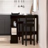 Table de bar Chêne noir 100 x 48 x 101,5 cm Bois d'ingénierie 581363581363