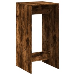 Table de bar chêne fumé 51x50x103,5 cm bois d'ingénierie 581364581364