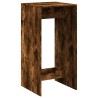 Table de bar chêne fumé 51x50x103,5 cm bois d'ingénierie 581364581364