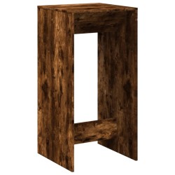 Table de bar chêne fumé 51x50x103,5 cm bois d'ingénierie 581364581364