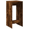 Table de bar chêne fumé 51x50x103,5 cm bois d'ingénierie 581364581364