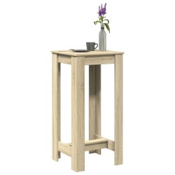 Table de bar chêne sonoma 51x50x103,5 cm bois d'ingénierie 581365581365