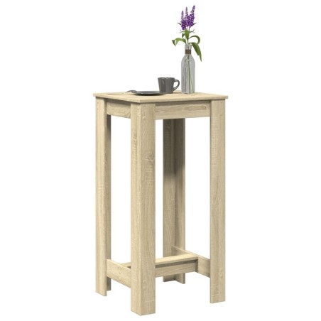 Table de bar chêne sonoma 51x50x103,5 cm bois d'ingénierie 581365581365