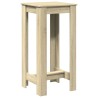Table de bar chêne sonoma 51x50x103,5 cm bois d'ingénierie 581365581365