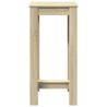 Table de bar chêne sonoma 51x50x103,5 cm bois d'ingénierie 581365581365