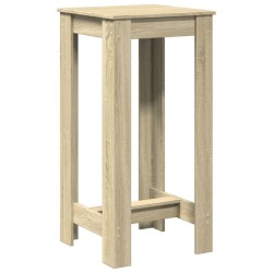 Table de bar chêne sonoma 51x50x103,5 cm bois d'ingénierie 581365581365