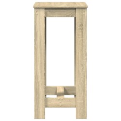 Table de bar chêne sonoma 51x50x103,5 cm bois d'ingénierie 581365581365