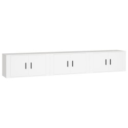 Meubles TV muraux 3 pcs blanc 80x34,5x40 cm 581366581366