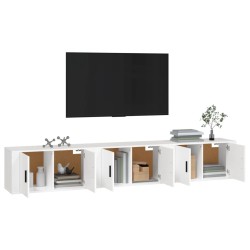 Meubles TV muraux 3 pcs blanc 80x34,5x40 cm 581366581366