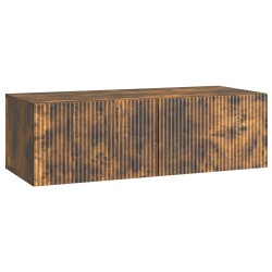Meuble TV mural Chêne fumé 98 x 41 x 30 cm Bois d'ingénierie 581367581367