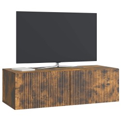 Meuble TV mural Chêne fumé 98 x 41 x 30 cm Bois d'ingénierie 581367581367