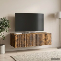 Meuble TV mural Chêne fumé 98 x 41 x 30 cm Bois d'ingénierie 581367581367