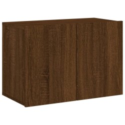 Meuble TV mural chêne marron 60x30x41 cm 581368581368