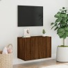 Meuble TV mural chêne marron 60x30x41 cm 581368581368