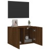 Meuble TV mural chêne marron 60x30x41 cm 581368581368