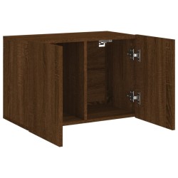 Meuble TV mural chêne marron 60x30x41 cm 581368581368