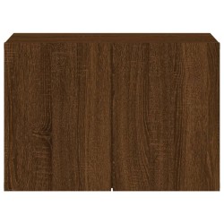 Meuble TV mural chêne marron 60x30x41 cm 581368581368