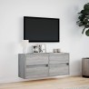 Meuble TV mural avec lumières LED sonoma gris 100x31x45 cm 581369581369