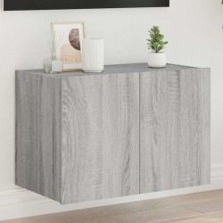 Meuble TV mural avec lumières LED sonoma gris 60x35x41 cm 581370581370