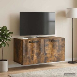 Meuble TV mural Chêne fumé 59,5 x 31 x 30 cm Bois d'ingénierie 581373581373