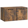 Meuble TV mural Chêne fumé 59,5 x 31 x 30 cm Bois d'ingénierie 581373581373