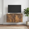 Meuble TV mural Chêne fumé 59,5 x 31 x 30 cm Bois d'ingénierie 581373581373