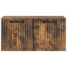 Meuble TV mural Chêne fumé 59,5 x 31 x 30 cm Bois d'ingénierie 581373581373