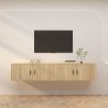 Meubles TV muraux 2 pcs chêne sonoma 100x34,5x40 cm 581375581375