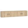 Meubles TV muraux 2 pcs chêne sonoma 100x34,5x40 cm 581375581375
