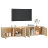 Meubles TV muraux 2 pcs chêne sonoma 100x34,5x40 cm 581375581375