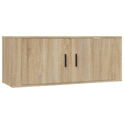 Meubles TV muraux 2 pcs chêne sonoma 100x34,5x40 cm 581375581375
